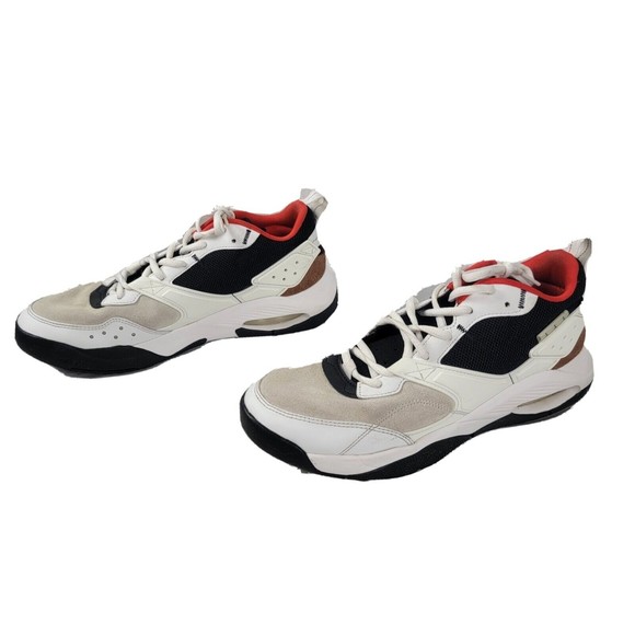 Nike Jordan Air NFH Sneaker Shoes CZ3984 102 White Chile Red Men's Size 9 - Picture 4 of 9